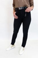 Czarne Jeansowe Spodnie Damskie Cudi 30