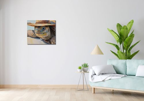 Obraz 60x50cm Żółwi Kapelusznik na Arena.pl