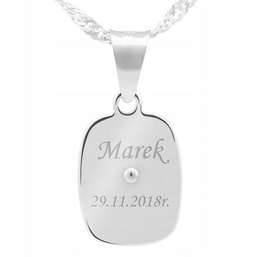 Srebrny medalik Matka Częstochowska pr. 925 Grawer na Arena.pl