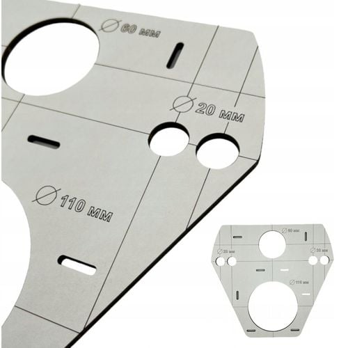 ZNACZNIK SZABLON WZORNIK OTWORÓW STELAŻ WC GROHE GEBERIT SENDI na Arena.pl