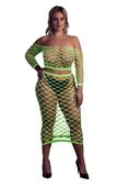 long sleeve crop top and long skirt  xl/xxxxl