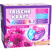 Frische Kraft Kolor 6w1 Niemieckie Kapsułki do Prania Koloru 22szt