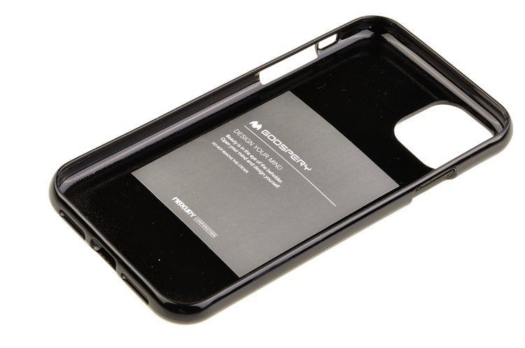 Etui Mercury Goospery Jelly Case do iPhone 11 czarny zdjęcie 3