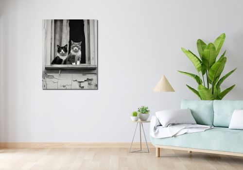 Obraz 70x90cm Para w Oknie na Arena.pl