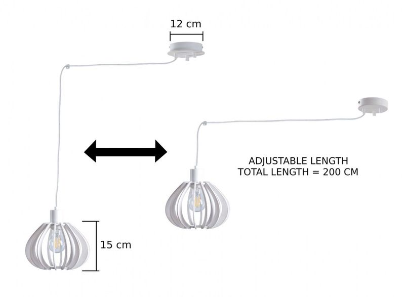 Lampa wisząca 5xE27 NICOLETA 809 zdjęcie 3