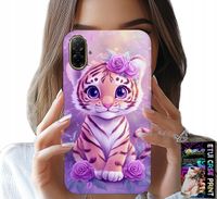 ETUI DO SAMSUNG GALAXY A07 4G - SŁODKI TYGRYSEK NA RÓŻOWYM TLE + SZKŁO