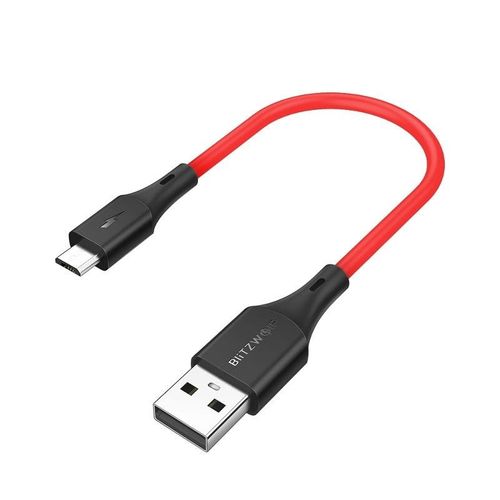 Kabel Micro USB BlitzWolf BW-MC12 2A 0,3m (czerwony) na Arena.pl