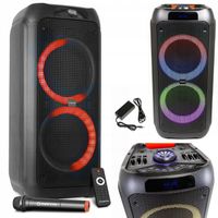 GŁOŚNIK PRZENOŚNY BLUETOOTH KARAOKE MANTA MIKROFON