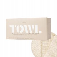 BAMBUSOWE JEDNORAZOWE RĘCZNIKI DO TWARZY 80 szt. - TOWL BAMBOO