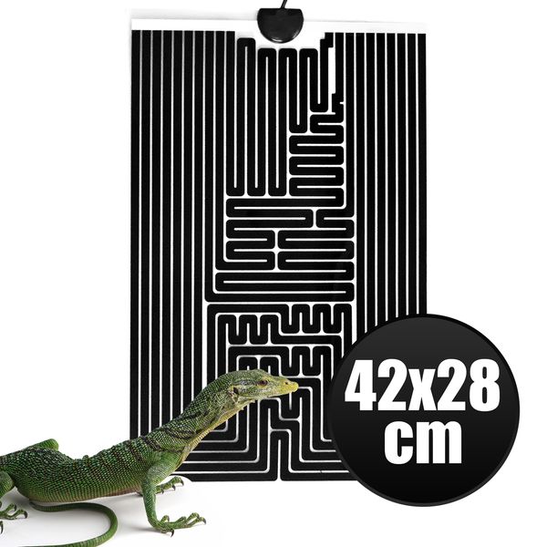 Mata grzewcza do terrarium 42x28cm Heckermann zdjęcie 2