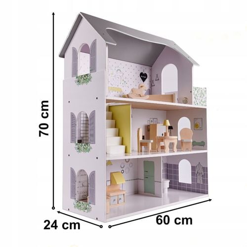 Domek drewniany dla lalek 70 cm na Arena.pl