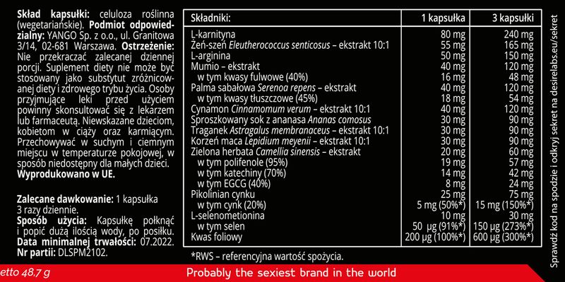 Sperm Master 90 Kaps. zdjęcie 1