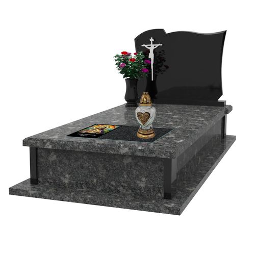 SZKLANA PODSTAWKA POD ZNICZE TWÓJ DOWOLNY TEKST 50 WZ CIEMNY MARMUR 60x30cm na Arena.pl