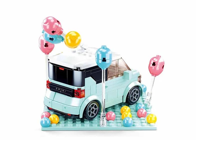 KLOCKI SLUBAN dla dziewczynek Samochód z balonami 236 - B1087 zdjęcie 3