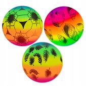 PIŁKA GUMOWA DLA DZIECI DO ZABAWY DO GRANIA DO OGRODU WIELOKOLOROWA 20cm