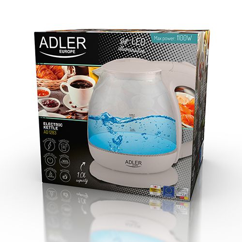 AD 1283C Czajnik szklany 1,0L zdjęcie 6