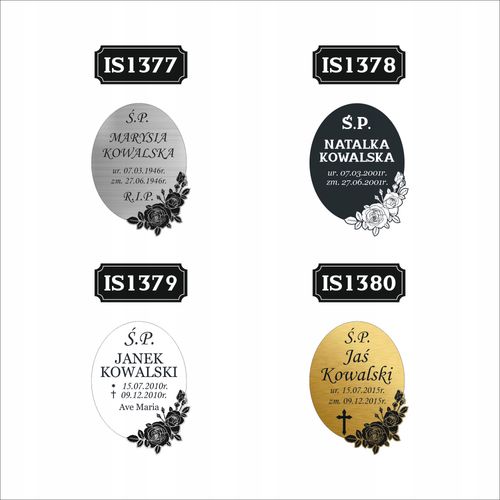 Tabliczka z GRAWEREM Tablica nagrobna nagrobkowa pamiątkowa 20 cm na Arena.pl
