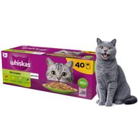 karma mokra dla kota whiskas mix smaków w galarecie 40x85 g