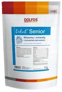 Dolvit Senior WITAMINY I MINERAŁY dla dojrzałych psów DLA PSA proszek 1 kg na Arena.pl