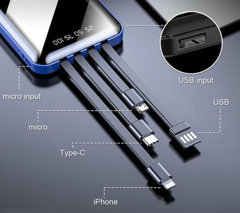 M1 / POWERBANK fast charge 10000MAH MICRO USB, USB-C, LIGHTNING, USB na Arena.pl