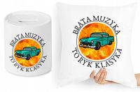 Dla Brata Zestaw Poduszka + Skarbonka Prezent Z Nadrukiem Ze Zdjęciem