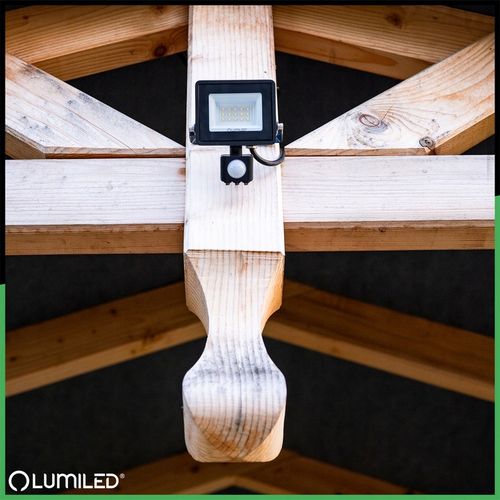 HALOGEN NAŚWIETLACZ LED 10W ZEWNĘTRZNY LAMPA Z CZUJNIKIEM RUCHU na Arena.pl