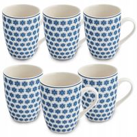 Zestaw 6 kubków porcelanowych Kubki do kawy Altom Design Arabeska 320 ml