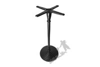 NOGA STOŁU R15 - WYSOKA Z KRZYŻAKIEM OKRĄGŁA STOPNIOWANA PODSTAWA STÓŁ ŻELIWNA