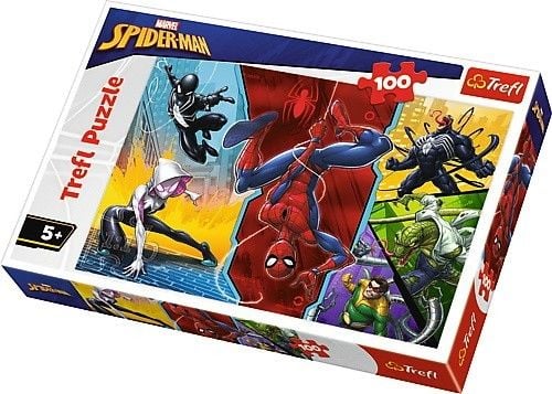 Puzzle 60 elementow - Spiderman, Do gory nogami zdjęcie 1