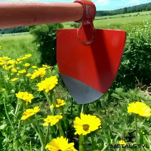 Motyka kopaczka graca ogrodowa stalowa sercowa kuta 160mm hartowana zdjęcie 7