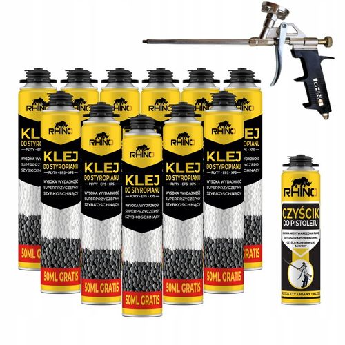 Piano KLEJ DO STYROPIANU EPS XPS 800ml Piana MOCNY WYDAJNY Zestaw Start-owy na Arena.pl