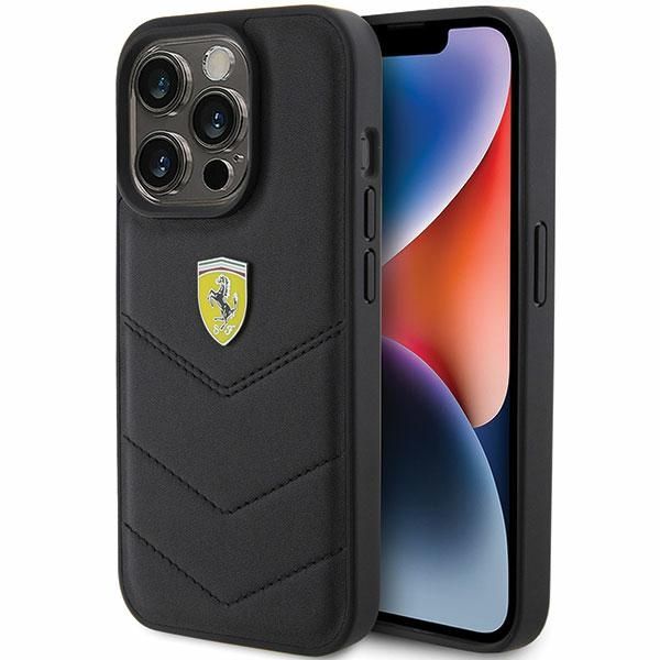 Etui Ferrari do iPhone 15 Pro, Czarny zdjęcie 1