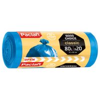 worki na śmieci 80l classic 20szt niebieskie paclan
