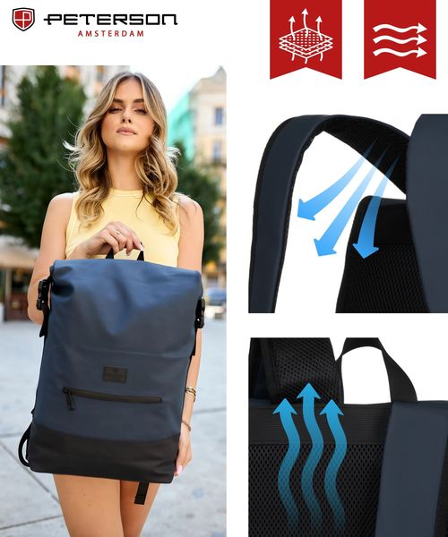plecak miejski ptn berlin-9060 blue zdjęcie 4