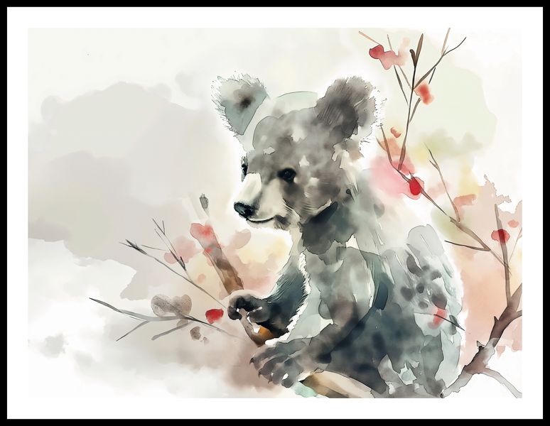 Plakat 80x60cm Akwarelowa Koala zdjęcie 3