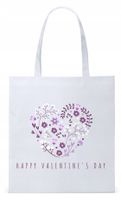 Walentynki Dla Dziewczyny Torba Eco Biała Shopper Z Nadrukiem Ze Zdjęciem