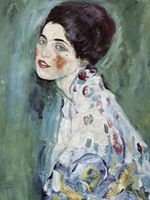Plakat 60x80cm Portrait of a Lady, Gustaw Klimt Vintage do Salonu