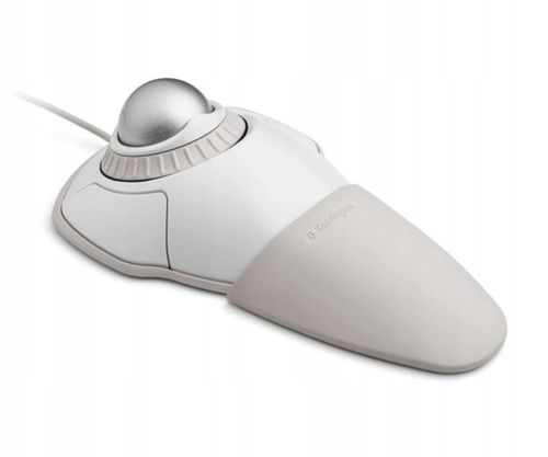 Mysz Trackball przewodowy Kensington Orbit pierścień przewijania USB Biały na Arena.pl