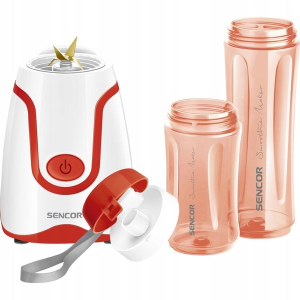 Blender kielichowy do smoothie 500W 0,6L czerwony tritan Sencor SBL 2114RD zdjęcie 8