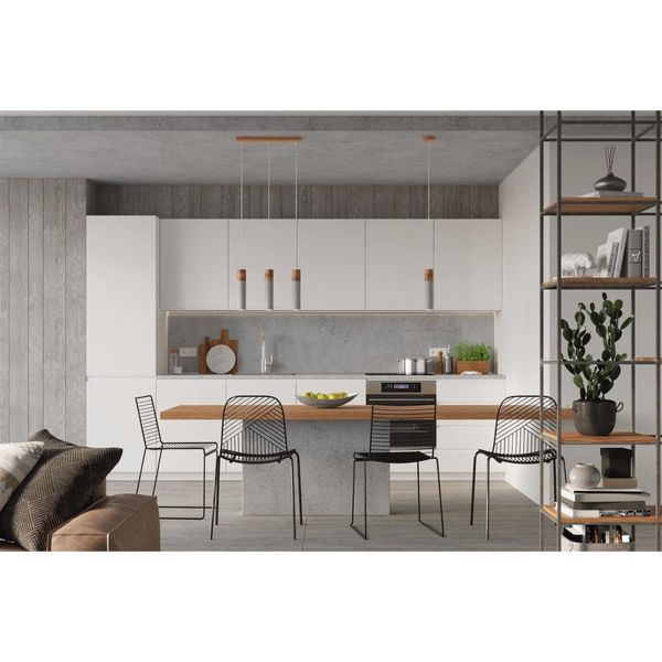 Betonowa lampa wisząca SL.0966 do kuchni betonowa drewniana zdjęcie 5