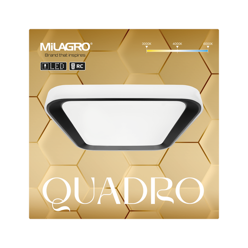 Plafon QUADRO BLACK 38W na Arena.pl