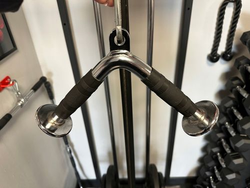 UCHWYT DO WYCIĄGU BICEPS TRICEPS V-BAR TRÓJKĄT PODWÓJNY DO ATLASU na Arena.pl