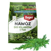 DUŻY NAWÓZ DO IGLAKÓW I TUI BOGATY SKŁAD WYBARWIENIE IGIEŁ 15 KG TARGET
