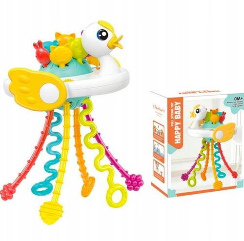 BOX ZESTAW ZABAWEK SENSORYCZNYCH 3W1 KACZKA PIŁKA SPINNER DLA NIEMOWLĄT na Arena.pl