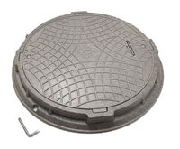 Pokrywa właz do studzienki szamba 60cm WL-60/75 szary