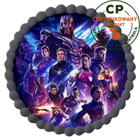 Opłatek na tort Avengers