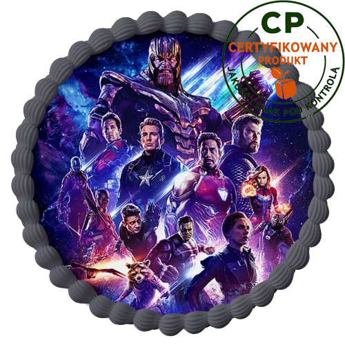 Opłatek na tort Avengers zdjęcie 1