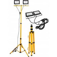 Halogeny budowlane na statywie 2x30W neutralny