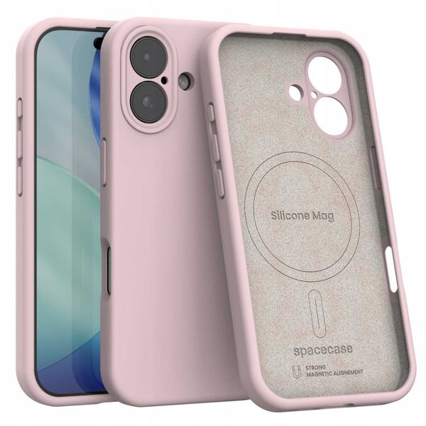 Spacecase Silicone Mag Iphone 17 Baby Pink zdjęcie 1