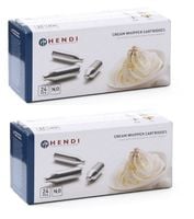 NABOJE DO BITEJ ŚMIETANY HENDI N2O 48 SZTUK - UNIWERSALNE WKŁADY DO SYFONÓW